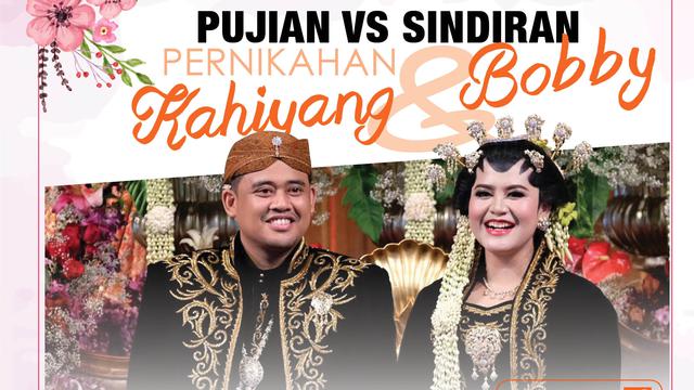 Infografis Pujian Vs Sindiran Pernikahan Kahiyang-Bobby