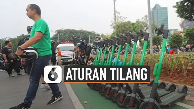 Aturan penggunaan skuter listrik di Jakarta dipertegas. Skuter listrik hanya boleh digunakan di daerah tertentu.