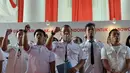 Puluhan artis dan pengusaha yang tergabung dalam GEMA Indonesia mendeklarasi pasangan capres-cawapres Jakarta, (Liputan6.com/Johan Tallo)