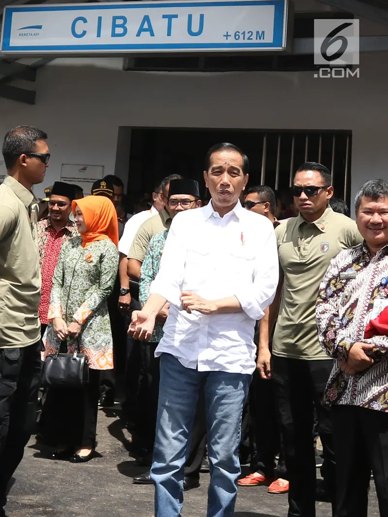 Jokowi Tinjau Reaktivasi Jalur KA Cibatu-Garut