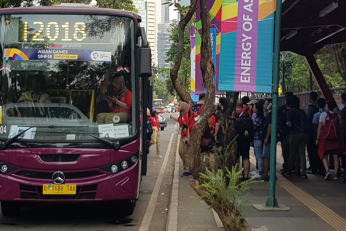 Bus pengumpan di Asian Games 2018