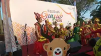 Benteng Kuto Besak jadi saksi Obor Asian Games 2018 dan berwarnanya Festival Guyub.