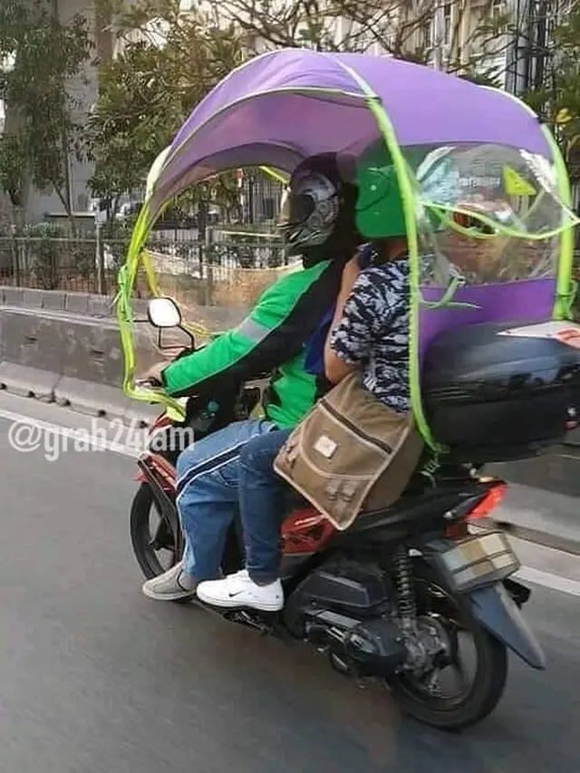 6 Motor Driver Ojek Online Ini Unik Banget, Jadi Sorotan di Jalanan