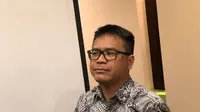 Direktur Analisis dan Pemeriksaan 1 Pusat Pelaporan dan Analisis Transaksi Keuangan (PPATK), Beren Rukur Ginting dalam diskusi media PPATK di Bogor, Selasa (27/6/2023). Beren mengatakan bahwa PPTK sedang mendalami aliran dana kasus dugaan korupsi BTS 4G. (Tira/Liputan6.com)