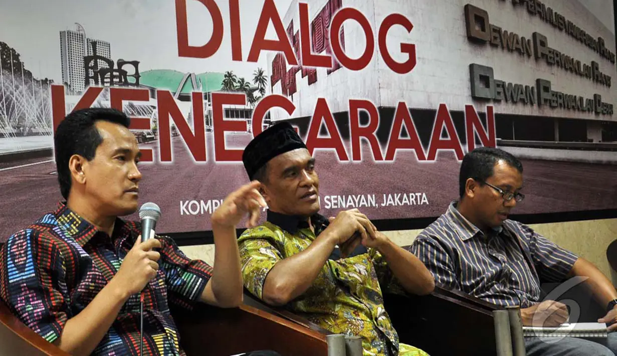 Dewan Perwakilan Daerah RI (DPD) RI adakan diskusi soal RUU Pilkada di Jakarta, Rabu (10/9/2014) (Liputan6.com/Miftahul Hayat)