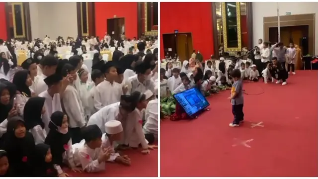 6 Momen Fuji Santuni 500 Anak Yatim, Tak Kuasa Tahan Tangis Ingat Gala