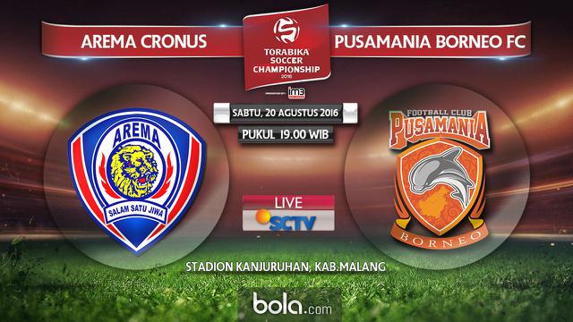 Arema Cronus Vs Pusamania Borneo FC (Bola.com/Adreanus Titus) I