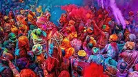 Holi Festival, India. (Sumber foto: pinterest)