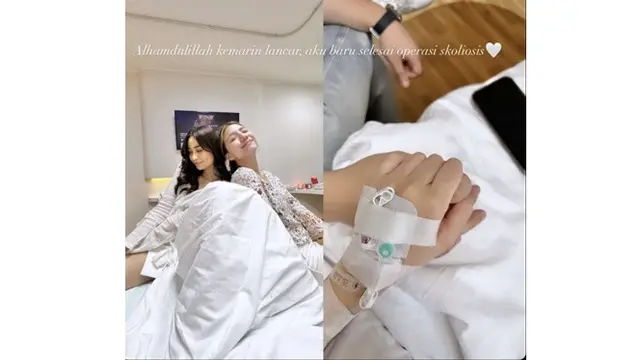 Idap Skoliosis Sejak SMP, Ini 6 Potret Beby Tsabina Jalani Operasi Ditemani Kekasih
