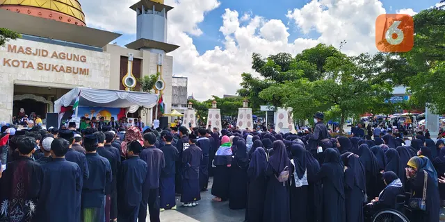 Ratusan Muda-mudi hingga Lansia di Sukabumi Serukan Solidaritas untuk Kebebasan Palestina