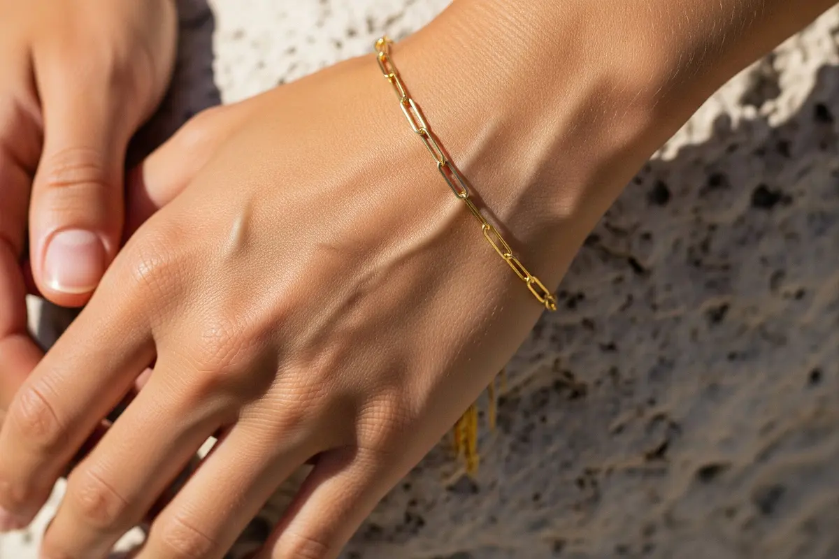 Model Gelang Emas Rantai Paperlina Kekinian/Gemini AI