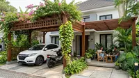 8 Desain Kanopi untuk Parkir, Tanaman Rambat, dan Area Santai di Halaman Rumah
