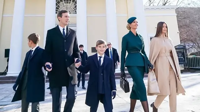 Gaya Formal Keluarga Donald Trump saat Pelantikan Presiden Amerika Serikat. [@ivankatrump]