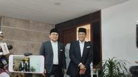 Capres-Cawapres nomor urut 1, Anies Bawedan dan Muhaimin Iskandar (Cak Imin) menyampaikan kesiapannya mengikuti debat kedua Pilpres 2024. (Liputan6.com/Winda Nelfira)