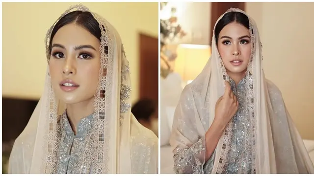 6 Potret Detail Busana dan Makeup Maudy Ayunda di Rangkaian Acara Pernikahan
