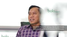 Imam Sudjarwo, Ketua Umum PBVSI mengaku senang dengan banyaknya pemain muda potensial dalam ajang Proliga tahun ini.