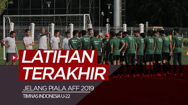 Berita video sesi latihan terakhir timnas Indonesia U-22 di lapangan ABC, Senayan, Kamis (14/2/2019).