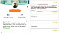 Komentar Lucu Penumpang Ojek Online Saat Berikan Nilai Ini Bikin Cengar-Cengir (sumber:Instagram/dramaojol.id)