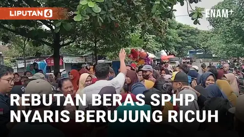 VIDEO: Saling Dorong, Rebutan Beras SPHP di Magetan Nyaris Berakhir Ricuh