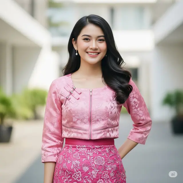 Model Baju Brokat Bangkok Terbaru. Foto: Gemini