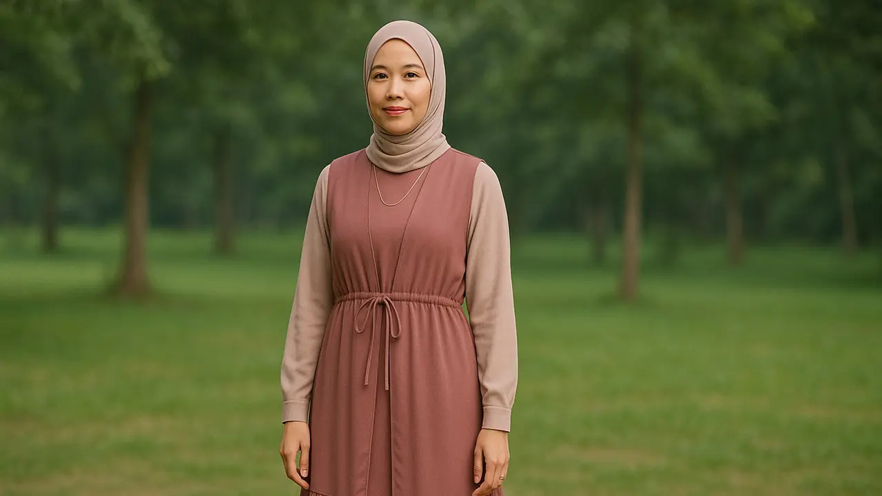 Model Gamis Rompi Panjang Terbaru 2025 (Foto: ChatGPT)