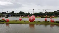 Pemandangan bola raksasa berwarna merah pada danau di TMII ialah cakupan area yang sudah dijangkau oleh Indosat Ooredoo. Dengan tersebarnya IM3 Ooredoo 4G Plus Kuat