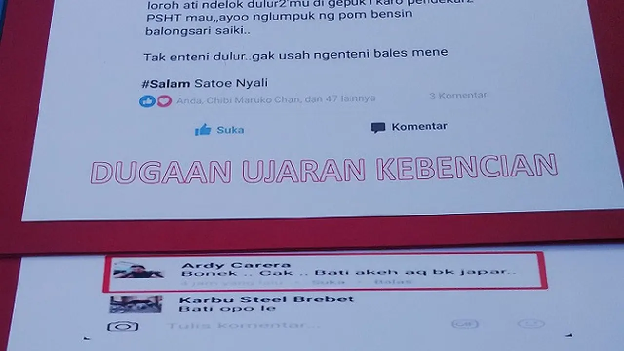 Ujaran Pemicu Tewasnya 2 Anggota Perguruan Silat di Tangan Bonek
