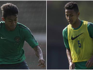 Seleksi Timnas Indonesia U-22 tahap pertama pada 21-23 Februari 2017 lalu menjadi ajang tebar pesona bagi dua wonderkid Persib Bandung, yakni Febri Haryadi dan Gian Zola. (Bola.com/Vitalis Yogi Trisna)