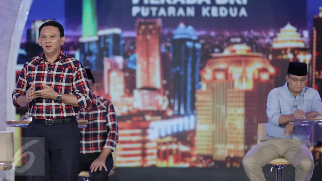 Gaya Paslon Cagub dan Cawagub Dalam Debat Pilkada DKI