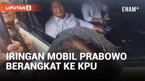 VIDEO: Prabowo-Gibran Berangkat ke KPU