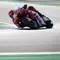 Marc Marquez beraksi di MotoGP Prancis 2025 (AFP)