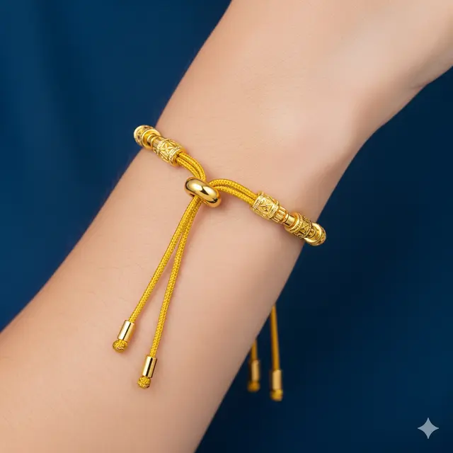 Model Gelang Serut Emas 24 Karat Elegan. (via Gemini)