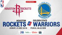 Jadwal NBA, Houston Rockets Vs Golden State Warriors. (Bola.com/Dody Iryawan)