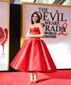 Anne Hathaway tampil anggun effortless di World Premiere The Devil Wears Prada 2 (Photo by ANGELA WEISS / AFP)