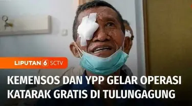 Operasi katarak gratis yang digelar Kementerian Sosial dan Yayasan Pundi Amal Peduli Kasih SCTV-Indosiar disambut antusias masyarakat Tulungagung, Jawa Timur. Dari 400 pendaftar, 150 pasien katarak lolos skrining dan mengikuti operasi gratis.