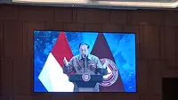 Tangkapan layar Presiden keenam SBY, saat memberikan sambutan penutup di The Yudhoyono Institute (TYI) Lecture Series 2025 ‘Green Growth; Sustainable Growth with Equity’, Senin (12/5/2025). (Kukuh Setyono)