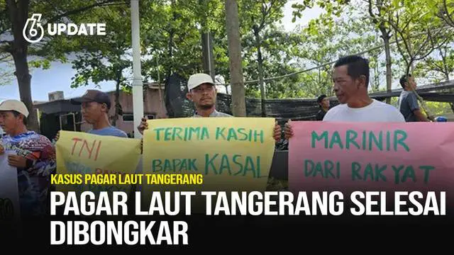 Satgas bentukan TNI Angkatan Laut, kementerian Kelautan dan Perikanan (KKP), dan petugas lainnya,akhirnya menyelesaikan pembongkaran pagar laut sejauh 30,16 Km di laut utara Kabupaten Tangerang.