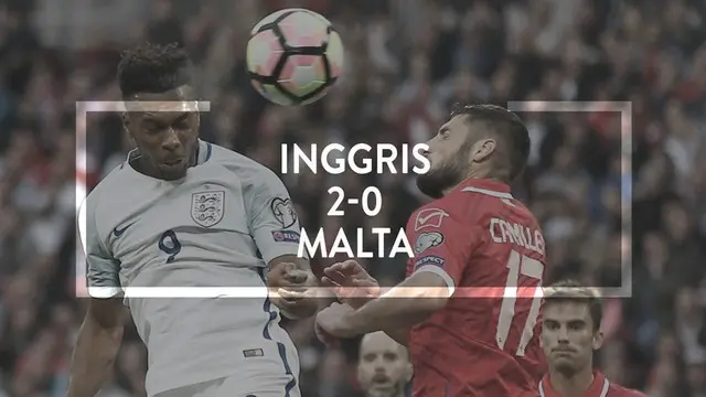 Video laga kualifikasi Piala Dunia 2018 antara Inggris vs Malta dengan skor 2-0, yang berlangsung di Wembley Stadium, Inggris.