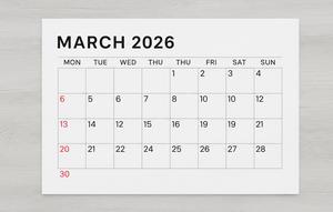 Ilustrasi kalender. [Foto: Gemini]