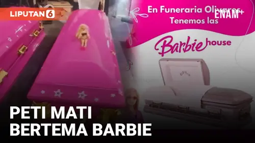 VIDEO: Heboh Peti Mati Bertema Barbie Warna Pink