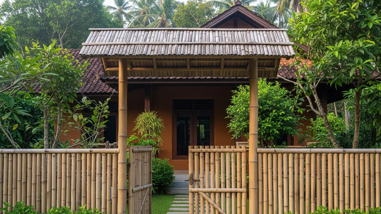Pagar Bambu Rustic