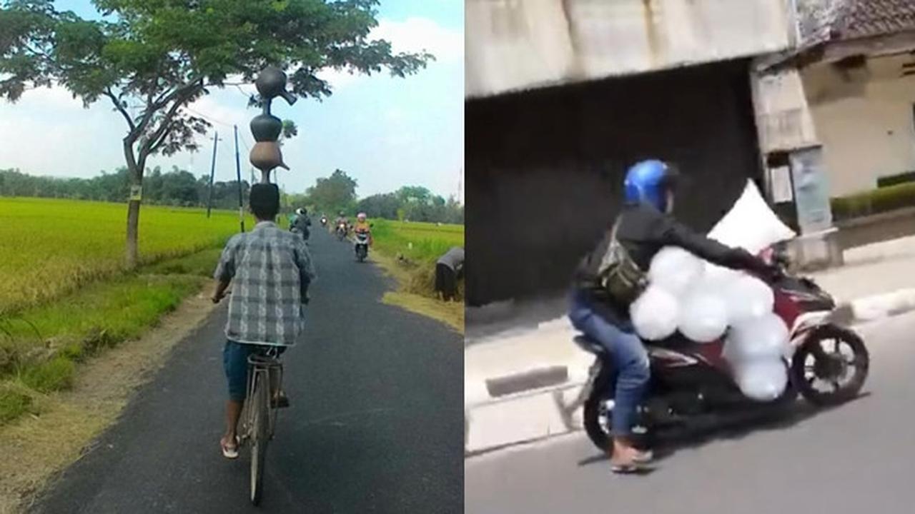 6 Aksi Bapak-Bapak Pamer Keseimbangan Tingkat Tinggi di Jalan Ini Kocak