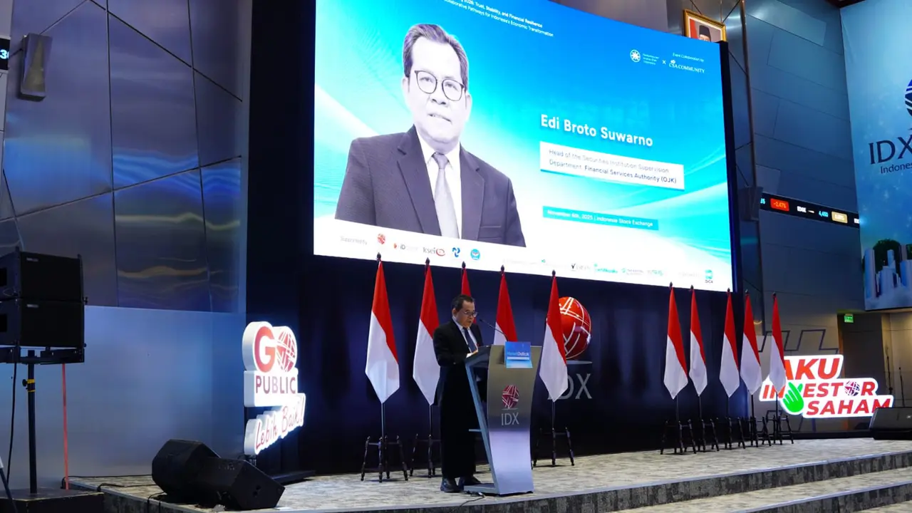 Kepala Departemen Pengawasan Lembaga Efek OJK, Edi Broto Suwarno