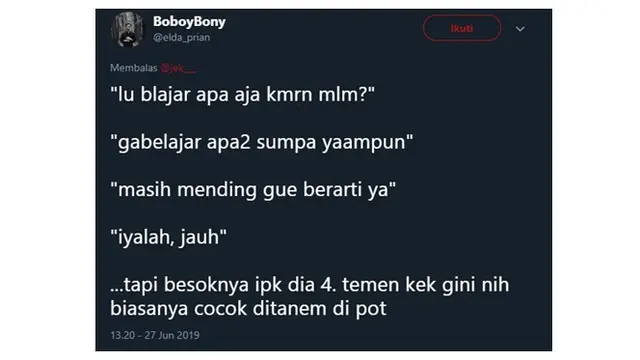 Tipe Teman Saat Ditanya Soal Tugas Ini Bikin Geleng-geleng