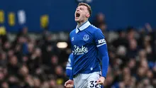 Bek Everton, Jarrad Branthwaite dikabarkan masuk radar Real Madrid. (PAUL ELLIS / AFP)