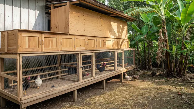 Kandang Ayam Multifungsi Sekaligus Tempat Penyimpanan Pakan