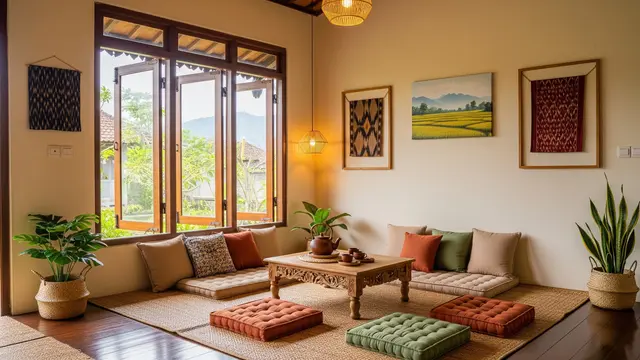 Desain Ruang Tamu Rumah Kampung Minimalis yang Nyaman Buat Nerima Tamu Model Penataan Ruang dengan Konsep Lesehatan
