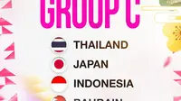 Hasil drawing Piala Asia Futsal Putri 2025.