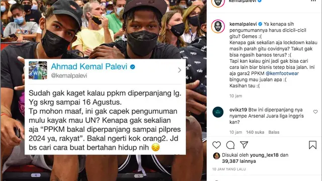 Kemal Palevi Gemas dengan Pengumuman PPKM Level 4 yang Dicicil Terus