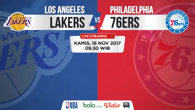 LA Lakers Vs Philadelphia 76ers
